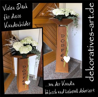 Familiennamen individuell holz metall stahl garten deko Säule Stele rost dekoratives Unterknöringen Rost Deko Burgau