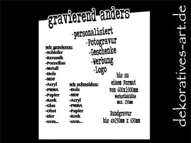 dekoratives Burgau Unterknöringen Gravur Werbung Werbemittel Firma Logo gravieren Laser