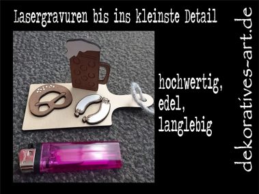 dekoratives Burgau Unterknöringen Gravur Werbung Werbemittel Firma Logo gravieren Laser Deko