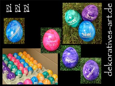 dekoratives Burgau Unterknöringen Gravur Werbung Werbemittel Firma Logo gravieren Laser Ei Osterei Ostern Fotogravur