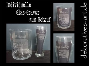 dekoratives Burgau Unterknöringen Gravur Werbung Werbemittel Firma Logo gravieren Laser Glasgravur Hebauf Geschenk