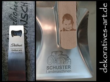 dekoratives Burgau Unterknöringen Gravur Werbung Werbemittel Firma Logo gravieren Laser Metall Holz Geschenk