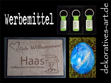 dekoratives Burgau Unterknöringen Gravur Werbung Werbemittel Firma Logo gravieren Laser Schlüssel Anhänger